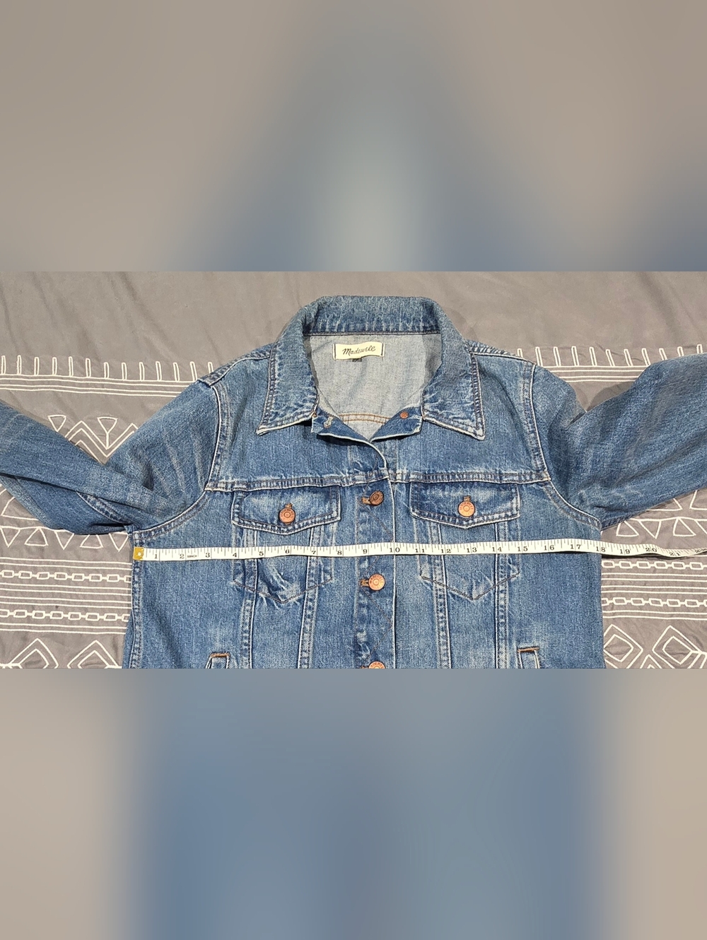 Madewell Womens Denim Jacket Size Large - Picture 5 of 7
